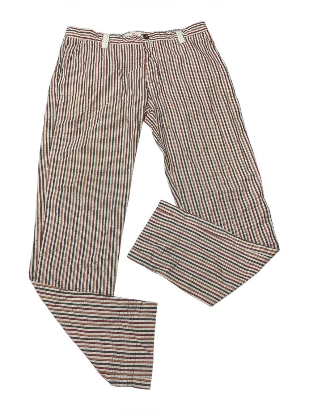Etro Milano Mens seersucker pants size 32 made in Italy